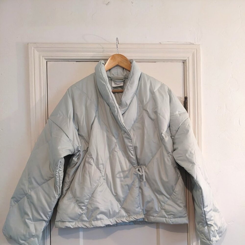 SCANDIA HOME Quilted Goose Down Wrap Jacket